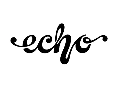 Echo freehand handwriting script