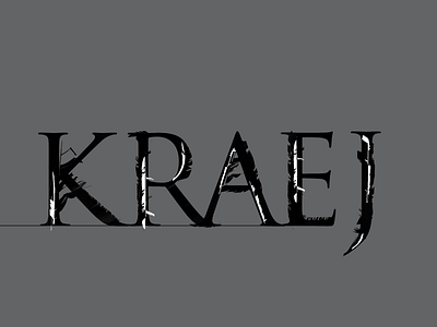 Kraej crow feather type typography