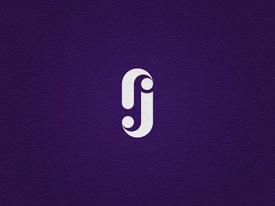 RJ monogram fibonacci golden ratio logo