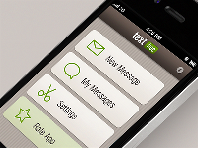 Minimalist Home Screen app home screen iphone messaging user interface