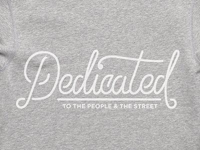 Dedicated1 calligraphy crewneck ivaylo nedkov logo typography