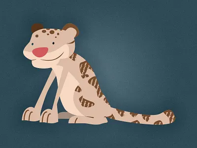 Clouded Leopard animal clouded leopard illustration leopard wedding