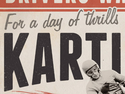 Karting Poster poster retro vintage