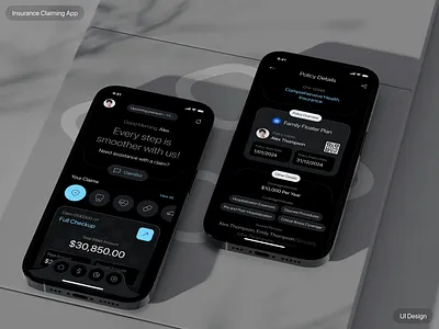 ClaimBoat - Insurance Claiming App 3d ai app design auto insurance chat claim boat design insurance insurance claim process product design ui uiux ux