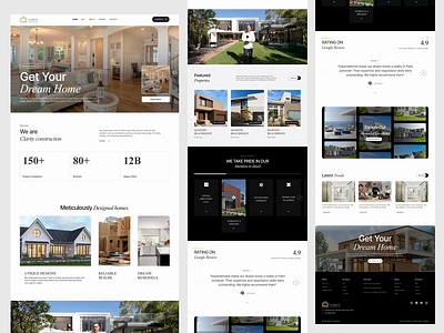 Clarity Constructions : Website Design branding construction ui webdesign website
