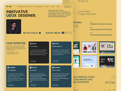 Portfolio Web Design anik clean design landing page landing page design modern trend ui web design website