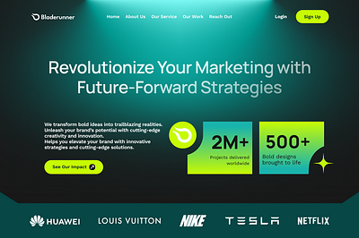 Hero Section Gradient Landing Page design landingpage ui uidesign webdesign