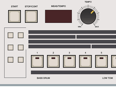 TR-909 WIP X2 roland tr 909 vector