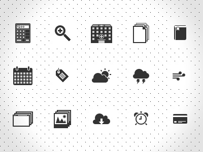 Flat icon set III flat icons