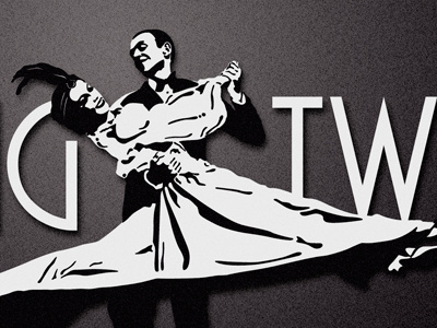 Fred & Ginger illustration typography