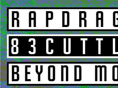 RapDragons Poster 90s hip hop hologram nike poster