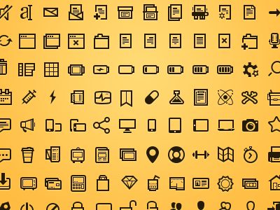 Steady set of icons brown free freebie icon icons orange steadysets