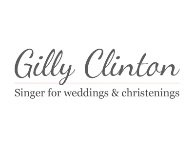 Gilly Clinton logo (throw away) christenings clean singer wedding