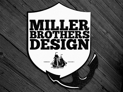 Miller Brothers Anchor & Crest Logo anchor anchor crest crest identity logo startup