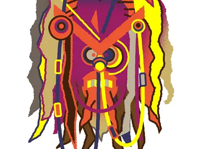 Silver Screen Society alien animated animated gif battlefield earth gif illustration john travolta mask movie sci fi silver screen society silverscreensociety texture tribal tribal mask vector