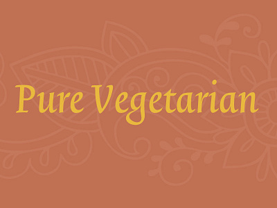Purevegetarian graphic design logo