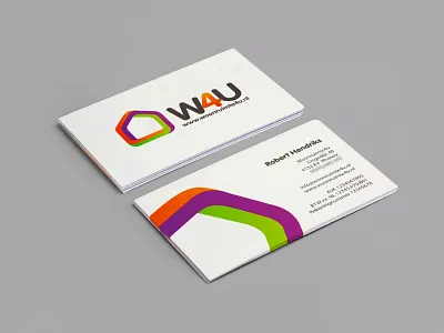 Woonruimte4u business card living logo