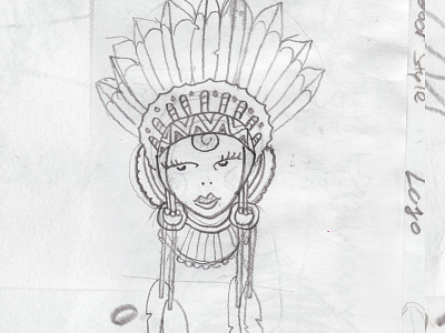 Native - sketch behind the scenes illustration lance mcilhany native sanctuary