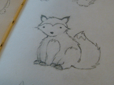 Fox sketch animal character design drawing fox sketch