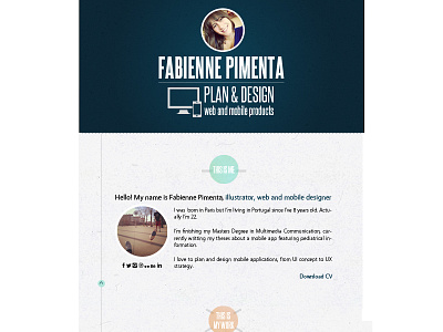 My Website — about me about design personal portfolio ui web webdesign website