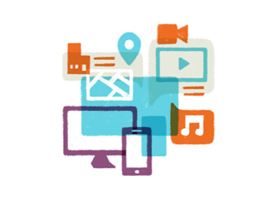 Display Icon complex icon digital display icon illustration