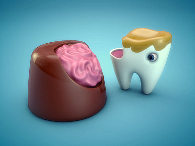 Brainz 3d tooth zombie