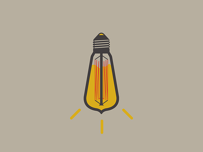 The Mustard Bulb ampoule bulb condiment edison food icon light logo moutarde mustard sauce