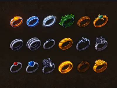 Rings brainchild brainchild.pl coin game game item gold item rafal urbanski rafał urbański ring rings