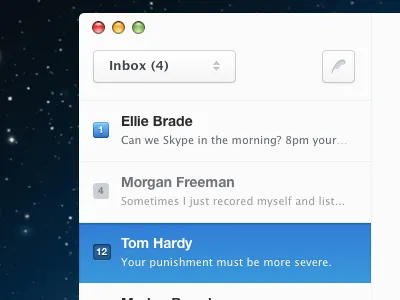 Sidebar Roots app clean email mac rebound sidebar ui valio
