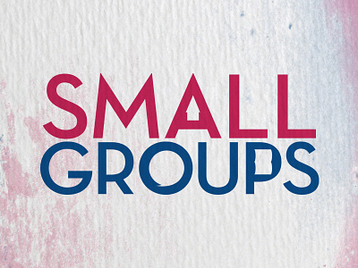 Small Groups blue church design emblem font icon logo mark pink subtle texture typography