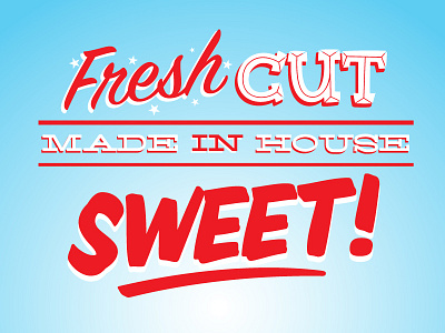 Sweet Potato Fries food house lance mcilhany type typography