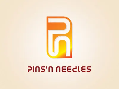 Pins'n Needles brand design branding logo design logotype typography