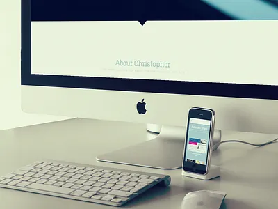 Soon blue css3 grey html5 imac iphone kulturista mobile portfolio proxima nova responsive ui web