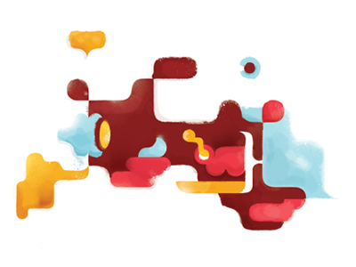 vector doodle cyan doodle magenta scribble yellow