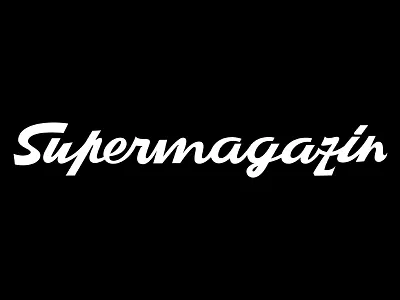 Supermagazin lettering logo type typeface