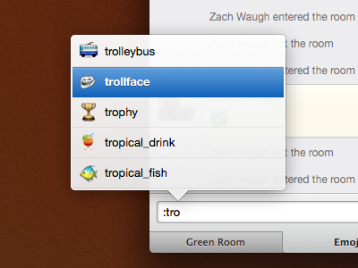 New emoji autocomplete in Flint app emoji mac tabs