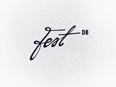 Fest DB branding events festival forsuregraphic freelance graphic design lettering logo page tablet texture web