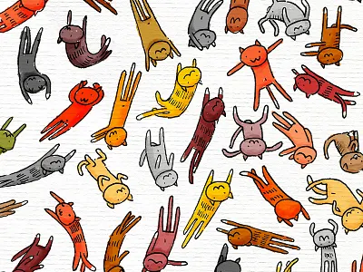 Cats cats illustration