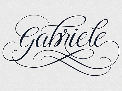 Gabriele lettering