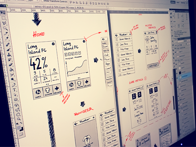 Scribbling some wireframes... app diagram flow mobile process ui ux wireframe