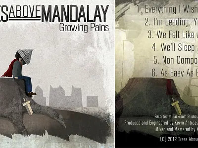 Treehouse front and back album artwork artwork colors dark design ep graphic design illustration music sad texture tree