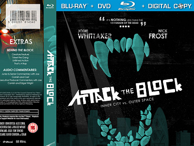 Attack the Block Blu-Ray Case attack the block blu ray poster redesign