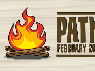 pathcamp Logodesign campfire fire illustration logodesign logos pathcamp