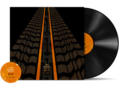 Vinyl Redesign: The Black Keys cover illustration music record texture the black keys typography vinyl