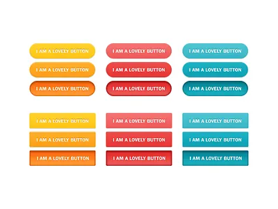 Coloured Buttons buttons states ui