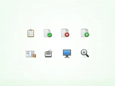 Menubar UI icons accept confirm display glyph icon money pen screensaver sign signpad tablet ui icons upload zoom