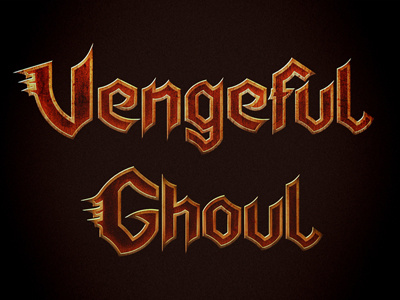 Vengeful Ghoul band designer graphics logo metal posters rock