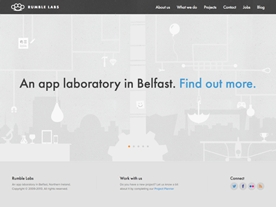 New Rumble Labs Website belfast grey labs portfolio rumble ui web website