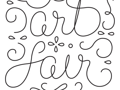 Art Fair art lettering type typography