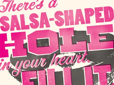 2013 - Salsa Showdown flyer food pink salsa type